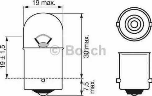 BOSCH 1 987 302 283 - Glühlampe, Schlussleuchte alexcarstop-ersatzteile.com