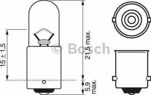 BOSCH 1 987 302 525 - Glühlampe, Instrumentenbeleuchtung alexcarstop-ersatzteile.com