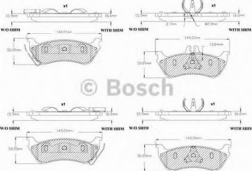 BOSCH F 03B 150 090 - Bremsbelagsatz, Scheibenbremse alexcarstop-ersatzteile.com