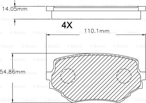 BOSCH F 03B 150 043 - Bremsbelagsatz, Scheibenbremse alexcarstop-ersatzteile.com