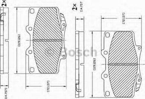 BOSCH F 03B 150 015 - Bremsbelagsatz, Scheibenbremse alexcarstop-ersatzteile.com