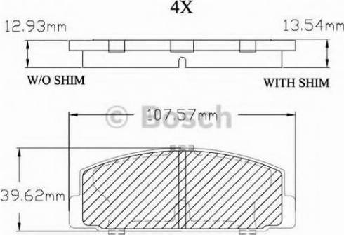 BOSCH F 03B 150 012 - Bremsbelagsatz, Scheibenbremse alexcarstop-ersatzteile.com