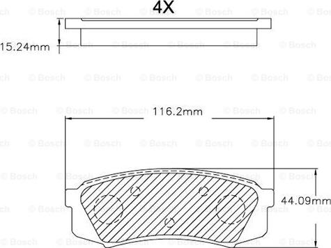 BOSCH F 03B 150 032 - Bremsbelagsatz, Scheibenbremse alexcarstop-ersatzteile.com