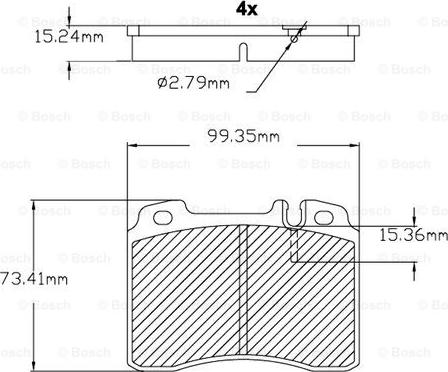 BOSCH F 03B 150 022 - Bremsbelagsatz, Scheibenbremse alexcarstop-ersatzteile.com