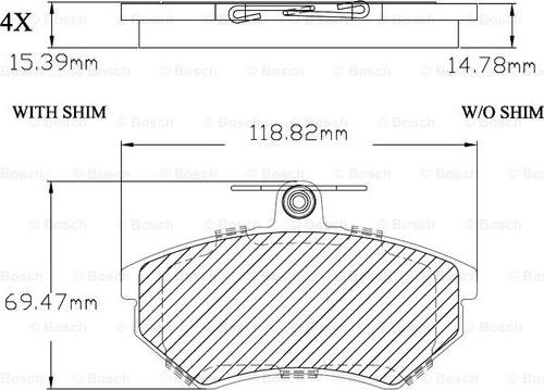 BOSCH F 03B 150 268 - Bremsbelagsatz, Scheibenbremse alexcarstop-ersatzteile.com