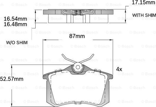 BOSCH F 03B 150 218 - Bremsbelagsatz, Scheibenbremse alexcarstop-ersatzteile.com