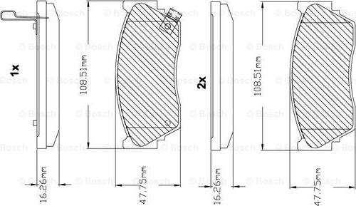 BOSCH F 03B 150 237 - Bremsbelagsatz, Scheibenbremse alexcarstop-ersatzteile.com