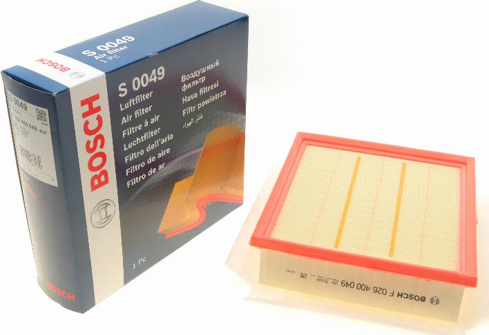 BOSCH F 026 400 049 - Luftfilter alexcarstop-ersatzteile.com