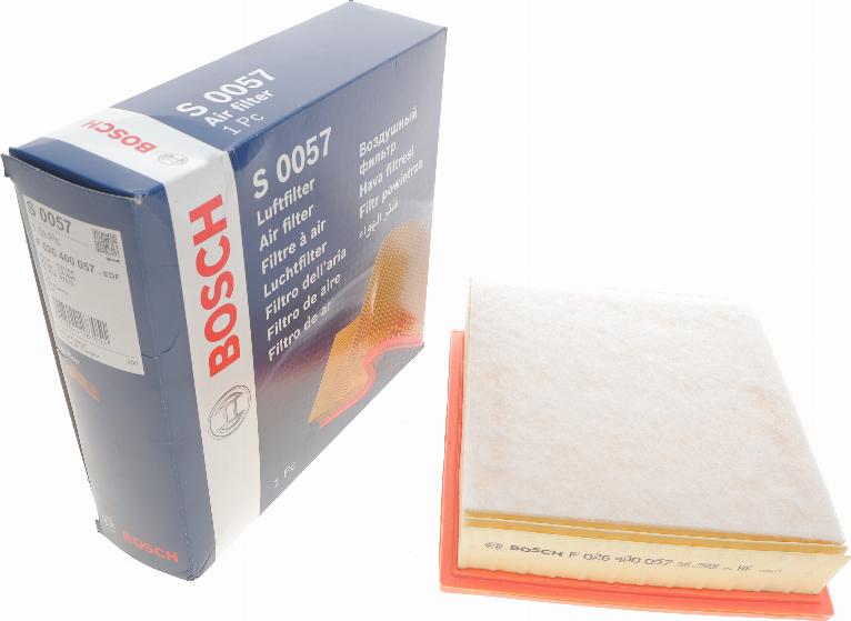 BOSCH F 026 400 057 - Luftfilter alexcarstop-ersatzteile.com