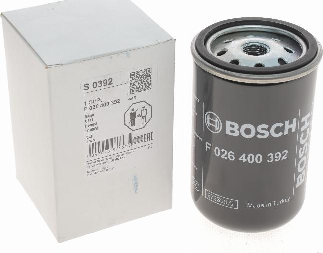 BOSCH F 026 400 392 - Luftfilter alexcarstop-ersatzteile.com