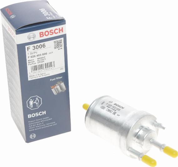 BOSCH F 026 403 006 - Kraftstofffilter alexcarstop-ersatzteile.com