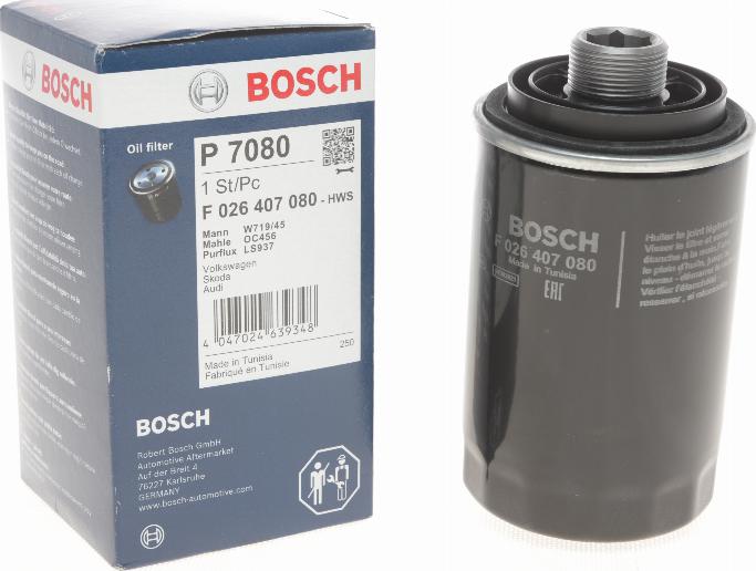 BOSCH F 026 407 080 - Ölfilter alexcarstop-ersatzteile.com