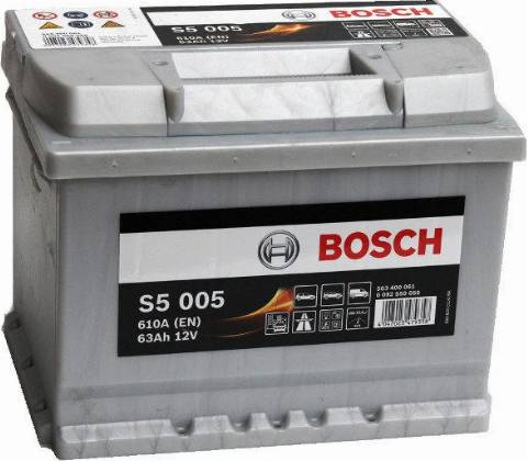 BOSCH S5005 - Starterbatterie alexcarstop-ersatzteile.com