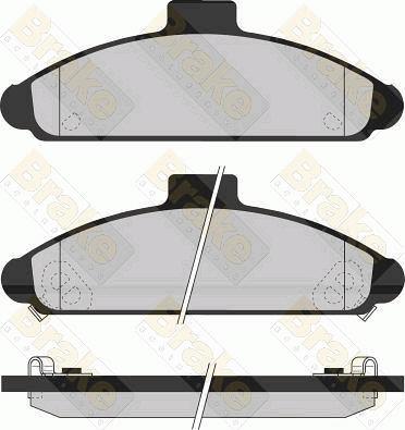 Delphi LUP738 - Bremsbelagsatz, Scheibenbremse alexcarstop-ersatzteile.com