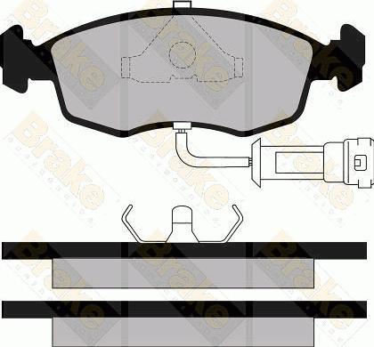 Brake Engineering PA408 - Bremsbelagsatz, Scheibenbremse alexcarstop-ersatzteile.com