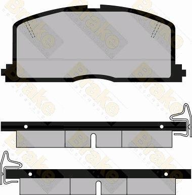 Brake Engineering PA411 - Bremsbelagsatz, Scheibenbremse alexcarstop-ersatzteile.com