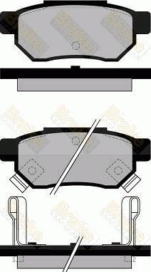 Brake Engineering PA545 - Bremsbelagsatz, Scheibenbremse alexcarstop-ersatzteile.com