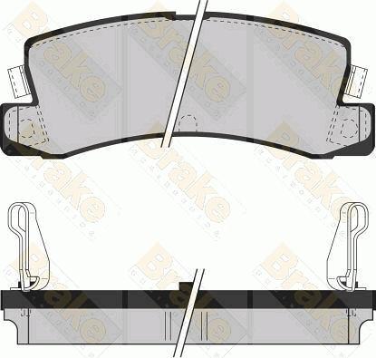 Brake Engineering PA534 - Bremsbelagsatz, Scheibenbremse alexcarstop-ersatzteile.com