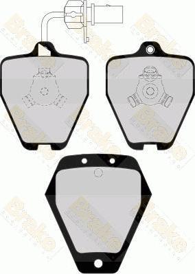 Brake Engineering PA1515 - Bremsbelagsatz, Scheibenbremse alexcarstop-ersatzteile.com