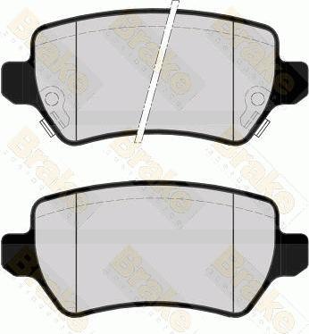 Brake Engineering PA1520 - Bremsbelagsatz, Scheibenbremse alexcarstop-ersatzteile.com