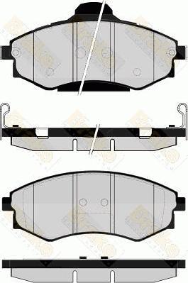 QWP WBP768 - Bremsbelagsatz, Scheibenbremse alexcarstop-ersatzteile.com