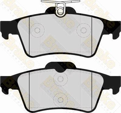 Brake Engineering PA1660 - Bremsbelagsatz, Scheibenbremse alexcarstop-ersatzteile.com