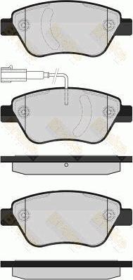 Brake Engineering PA1604 - Bremsbelagsatz, Scheibenbremse alexcarstop-ersatzteile.com