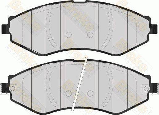 Brake Engineering PA1601 - Bremsbelagsatz, Scheibenbremse alexcarstop-ersatzteile.com