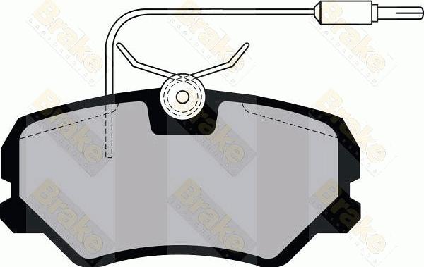 Brake Engineering PA1041 - Bremsbelagsatz, Scheibenbremse alexcarstop-ersatzteile.com