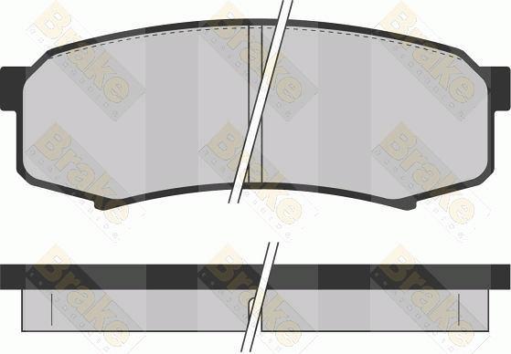 Brake Engineering PA1081 - Bremsbelagsatz, Scheibenbremse alexcarstop-ersatzteile.com