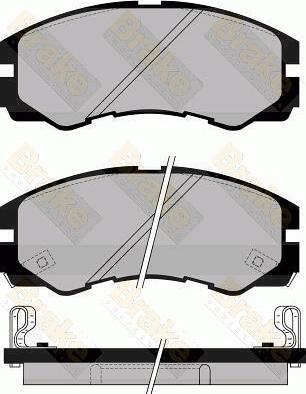 Brake Engineering PA1030 - Bremsbelagsatz, Scheibenbremse alexcarstop-ersatzteile.com