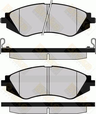 Brake Engineering PA1146 - Bremsbelagsatz, Scheibenbremse alexcarstop-ersatzteile.com