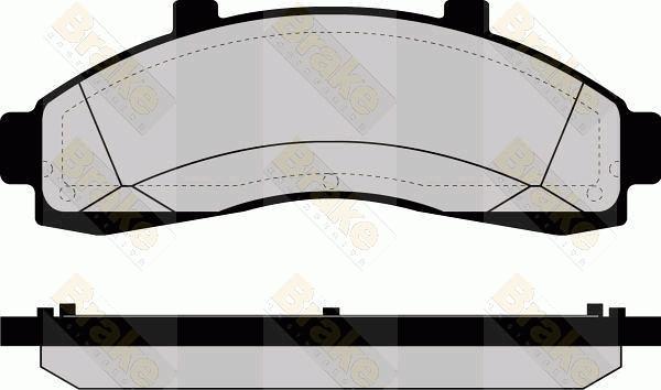 Brake Engineering PA1150 - Bremsbelagsatz, Scheibenbremse alexcarstop-ersatzteile.com