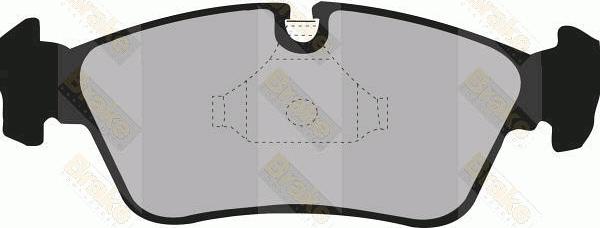 Brake Engineering PA1179 - Bremsbelagsatz, Scheibenbremse alexcarstop-ersatzteile.com