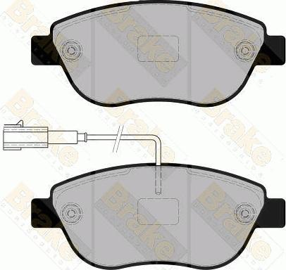 Brake Engineering PA1860 - Bremsbelagsatz, Scheibenbremse alexcarstop-ersatzteile.com