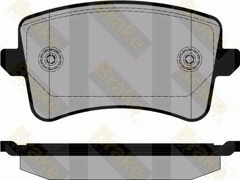 Brake Engineering PA1809 - Bremsbelagsatz, Scheibenbremse alexcarstop-ersatzteile.com