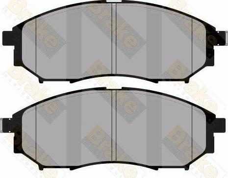 Brake Engineering PA1804 - Bremsbelagsatz, Scheibenbremse alexcarstop-ersatzteile.com