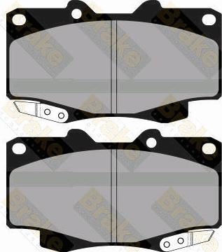 Brake Engineering PA1886 - Bremsbelagsatz, Scheibenbremse alexcarstop-ersatzteile.com