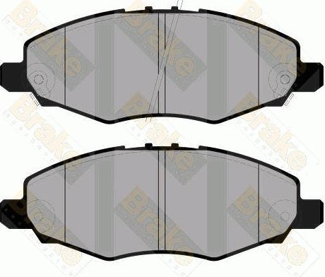 Brake Engineering PA1820 - Bremsbelagsatz, Scheibenbremse alexcarstop-ersatzteile.com