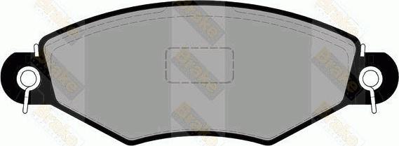 Brake Engineering PA1821 - Bremsbelagsatz, Scheibenbremse alexcarstop-ersatzteile.com