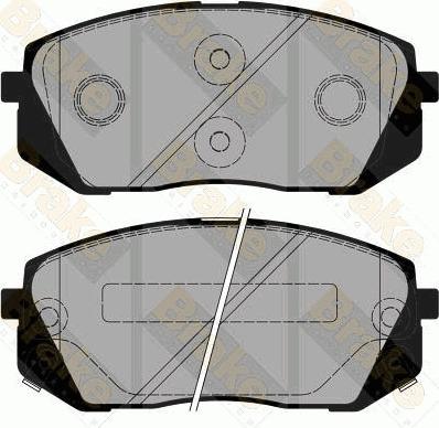 Brake Engineering PA1873 - Bremsbelagsatz, Scheibenbremse alexcarstop-ersatzteile.com