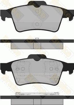 Brake Engineering PA1391 - Bremsbelagsatz, Scheibenbremse alexcarstop-ersatzteile.com