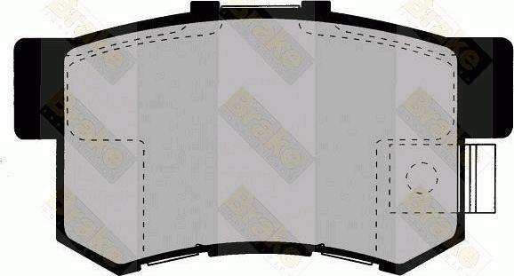 Brake Engineering PA1347 - Bremsbelagsatz, Scheibenbremse alexcarstop-ersatzteile.com