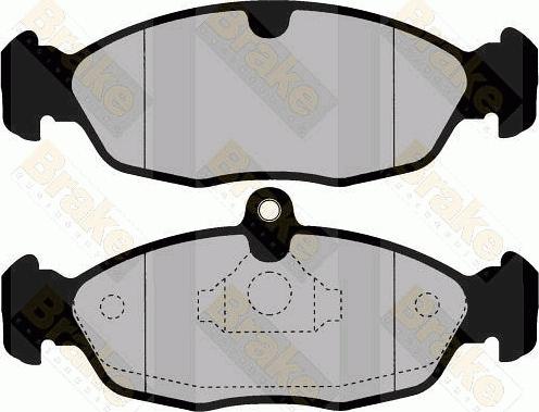 Brake Engineering PA1336 - Bremsbelagsatz, Scheibenbremse alexcarstop-ersatzteile.com