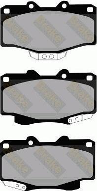 Brake Engineering PA844 - Bremsbelagsatz, Scheibenbremse alexcarstop-ersatzteile.com