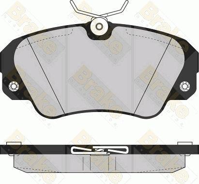 Brake Engineering PA859 - Bremsbelagsatz, Scheibenbremse alexcarstop-ersatzteile.com