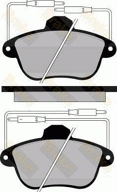 Brake Engineering PA807 - Bremsbelagsatz, Scheibenbremse alexcarstop-ersatzteile.com