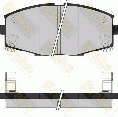 Lucas Electrical GDB880 - Bremsbelagsatz, Scheibenbremse alexcarstop-ersatzteile.com