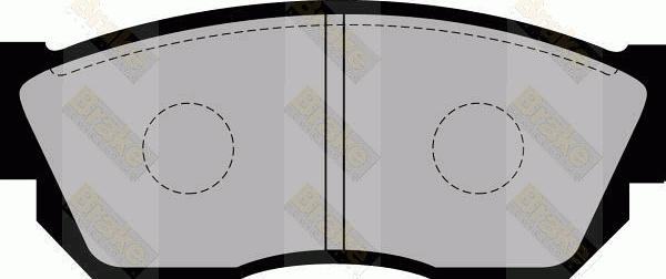 Brake Engineering PA356 - Bremsbelagsatz, Scheibenbremse alexcarstop-ersatzteile.com