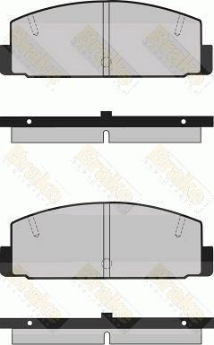 Aisin E1N033 - Bremsbelagsatz, Scheibenbremse alexcarstop-ersatzteile.com